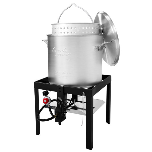 Creole Feast Sbk0601, 60qt Seafood Boiling Kit With Strainer, Outdoor